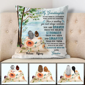 Personalized Gift To Daughter, Granddaughter Lake View, If Ever There Is A Tomorrow, Custom Pillow