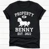 Property Of Bichon Frise Personalized Shirt, Custom Gifts For Dog Lovers
