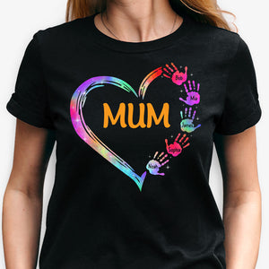 Mum Love Hand, Personalized Shirt For Mother, Mother's Day Gifts