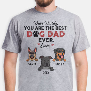 Best Dog Dad, Gift For Dog Dad, Custom Shirt For Dog Lovers, Personalized Gifts