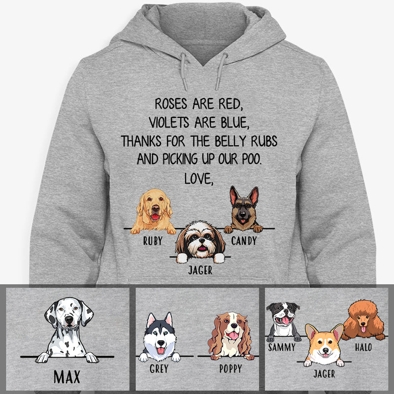 Roses Are Red, Personalized Custom Hoodie, Sweater, T shirts, Christmas Gift for Dog Lovers