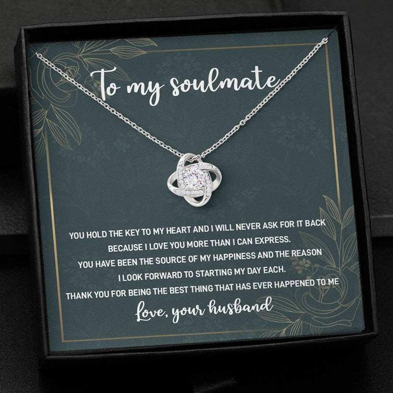 You Hold The Key To My Heart, Personalized Message Card Jewelry, Valentine's Day Gift For Her
