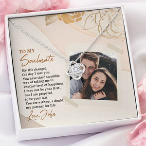 My Life Changed The Day I Met You, Personalized Message Card Jewelry, Gifts For Her, Custom Photo