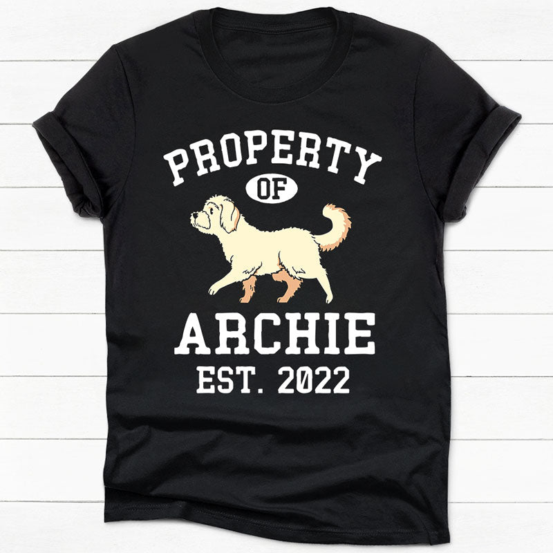 Property Of Goldendoodle, Personalized Shirt, Custom Gifts For Dog Lovers