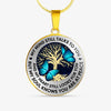 My Mind Still Talks To You, Luxury Picture Necklace, Unique Custom Engrave Circle Pendant
