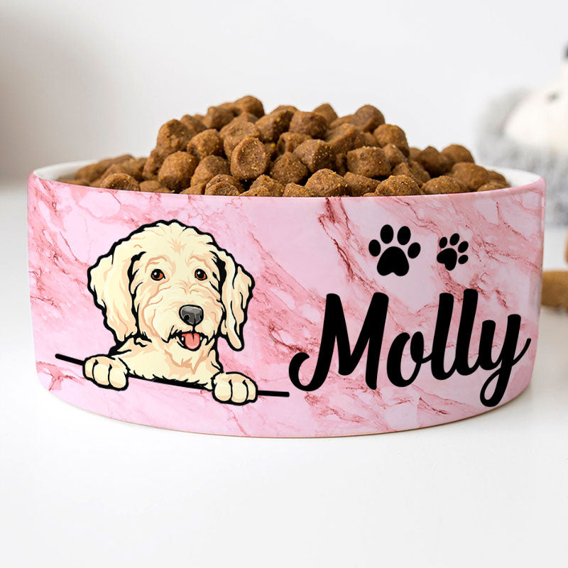 Customized Cat Dog Bowl Mats for Food and Water Personalized Pet