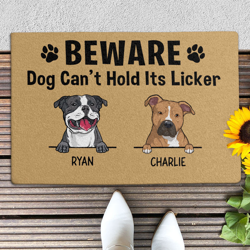 Funny Personalized Dog Welcome Mat, Custom Gift for Dog Owners, I'm in –  Greatest Custom