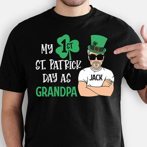 1st St. Patrick As Daddy Grandpa, Personalized Shirt For Dog Lovers, St. Patrick's Day Gifts
