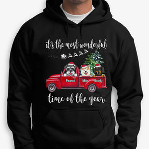 Most wonderful time of the year, Personalized Custom Hoodie, Sweater, T shirts, Gift for Dog Lovers