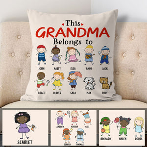 This Belongs To, Personalized Pillow, Custom Family Gift Ideas
