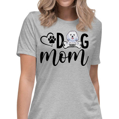 Dog Mom, Custom T Shirts, Personalized Gift for Dog Lovers