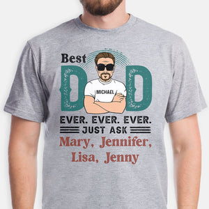 Best Dad Ever Old Man Just Ask, Personalized Shirt, Father's Day Gift
