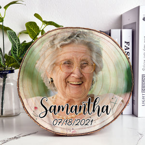 Grandma Photo On Wood, Personalized Photo Wood Slice, Personalized Picture Wood Slice, Custom Photo Gift