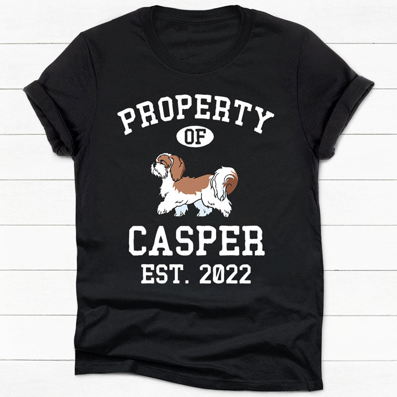Property Of ShihTzu Personalized Shirt, Custom Gifts For Dog Lovers