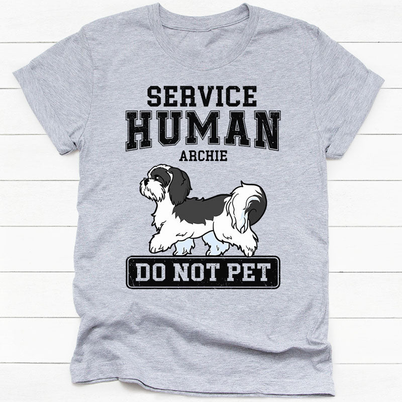 Service Human Do Not Pet, Personalized Shirt, Custom Gift For Dog Lovers