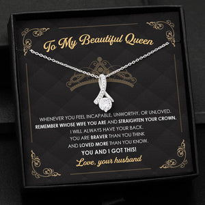 I Will Always Have Your Back, Personalized Luxury Necklace, Message Card Jewelry, Gifts For Her
