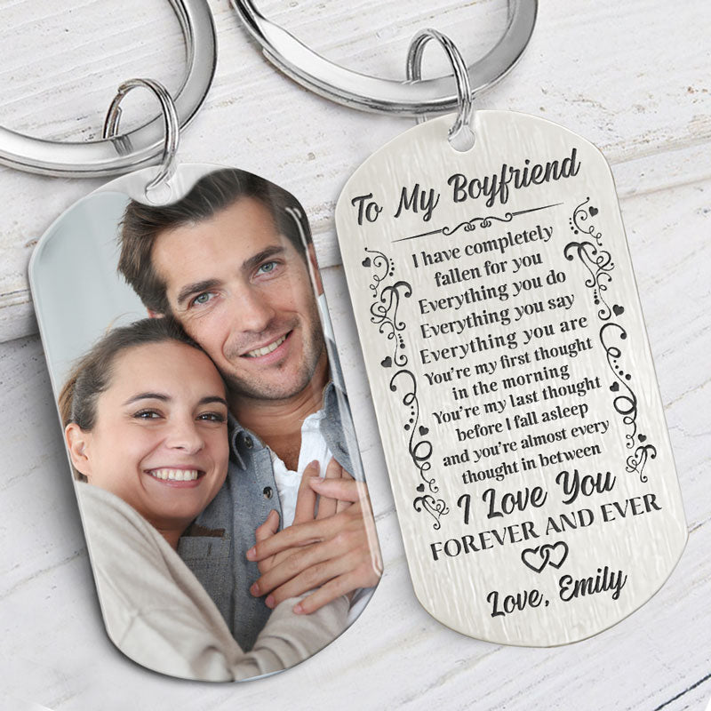 To My Husband Everything You Do, Personalized Keychain, Gifts For Him, Custom Photo