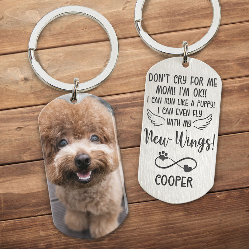 Don't Cry For Me, Personalized Keychain, Pet Memorial Gifts, Gifts