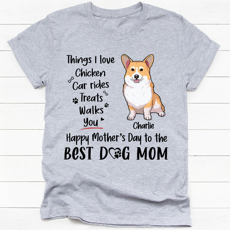 Happy Mother's Day, Best Dog Mom, I Woof You, Custom Shirt For Dog Lovers,  Personalized Gifts, PersonalFury