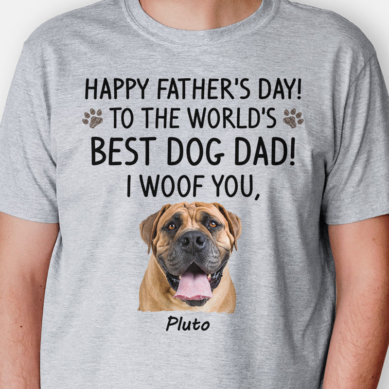 Best Dog Dad Ever Father's Day T-Shirt For Dog Lovers