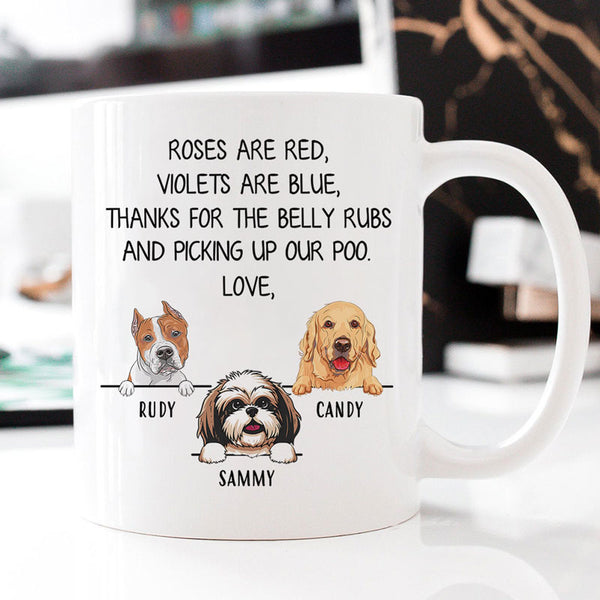 Roses are Red Violets Are Blue, Personalized Mug, Custom Gift for Dog ...