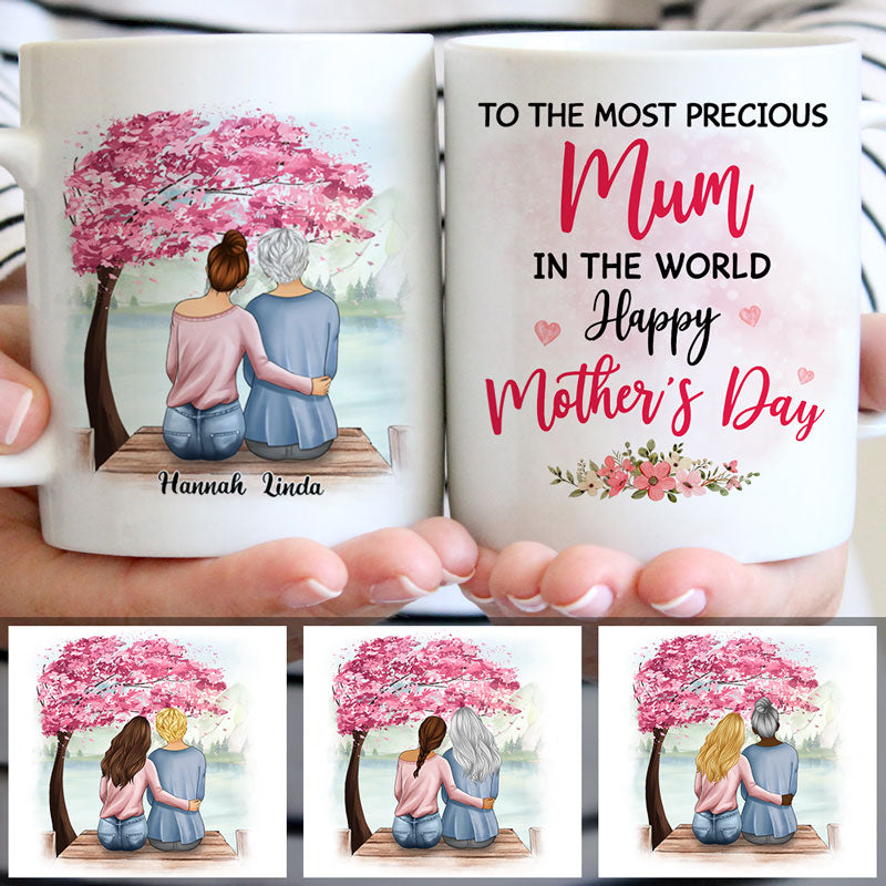 Discover To The Most Precious Mum, Personalized Mug, Mother's Day Gifts