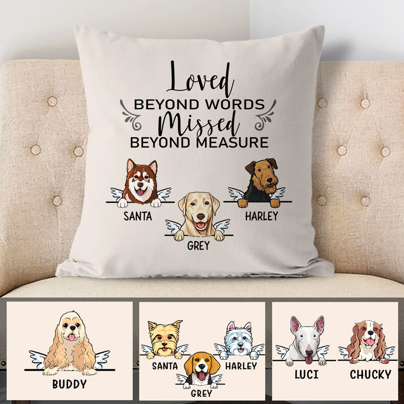 Christmas Dog Personalized Pillows, Custom Gift for Dog Lovers -  PersonalFury