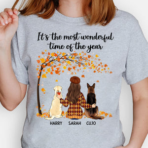 The Most Wonderful Time Of The Year, Personalized Shirt, Custom Gift For Dog Lovers