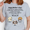 Dear Mommy, Thank You For Being My Mommy, Custom T Shirt, Personalized Gifts for Dog Lovers
