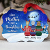 Custom Mother and Daughter Quote, Personalized Aluminium Ornaments, Custom Holiday Gift