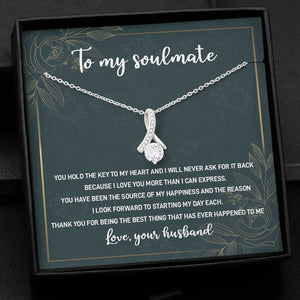 You Hold The Key To My Heart, Personalized Message Card Jewelry, Valentine's Day Gift For Her