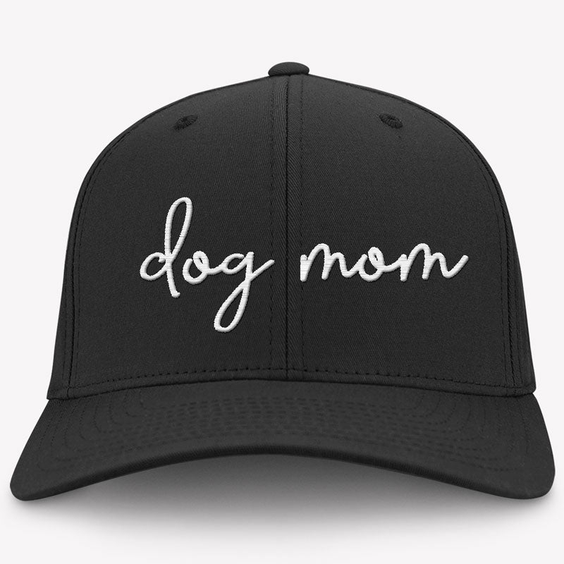 Dog Mom Hat, Embroidered Vintage Cotton Twill Cap, Gifts For Dog Mom
