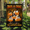 Dog Trick Or Treat, Personalized Garden Flags, Halloween Decoration For Dog Lovers