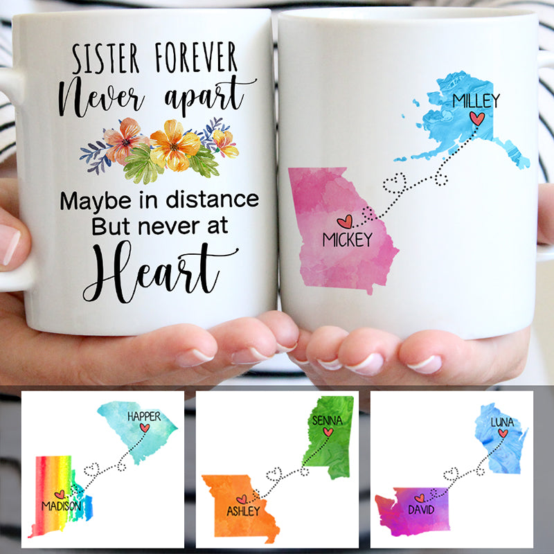 Personalized Gift For Best Friend Unbiological Sister Pillow - Vista Stars  - Personalized gifts for the loved ones