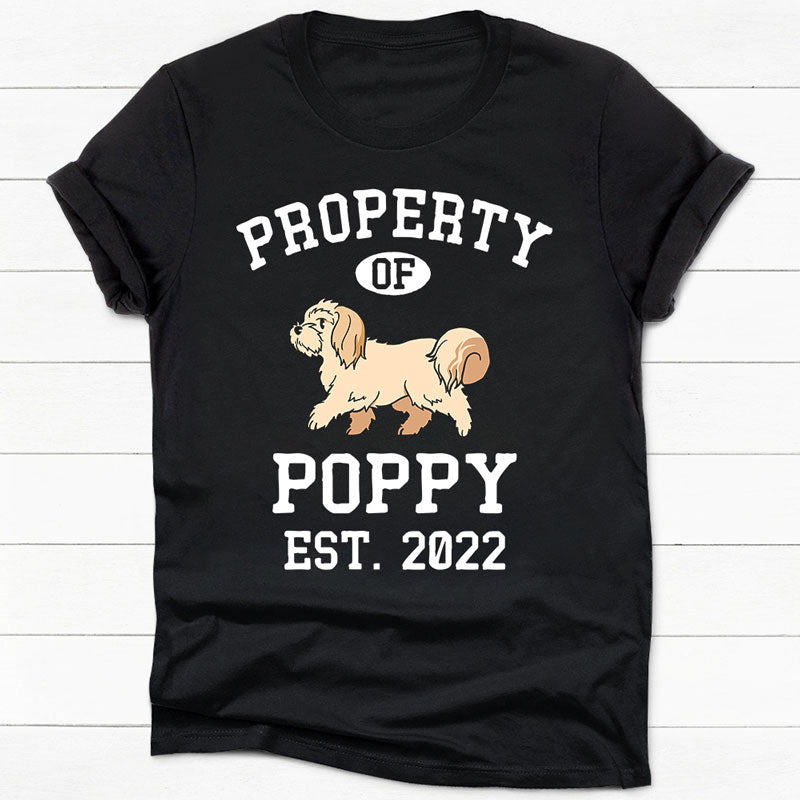 Property Of Maltese Personalized Shirt, Custom Gifts For Dog Lovers