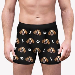Pet Face Boxer Brief, Personalized Boxer, Funny Gift For Him