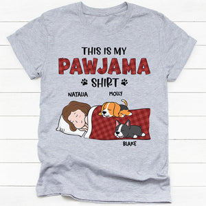 Personalized dog mom shirt, gift for dog lovers - My pawjama, custom t-shirt for dog lovers