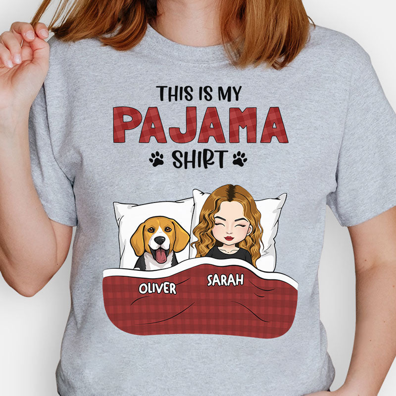This Is My Pajama Shirt, Personalized Shirt, Custom Gifts For Dog Lovers, Mother's Day Gift