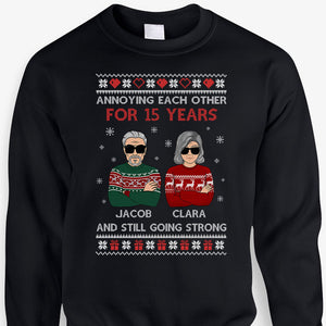 Annoying Each Other Old Couple Personalized Custom Sweaters T Shirt PersonalFury