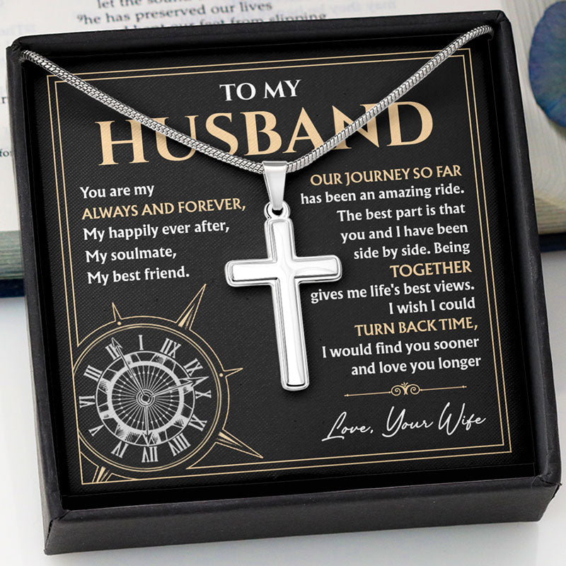 Our Journey So Far Has Been An Amazing, Personalized Cross Necklace, Gift For Him