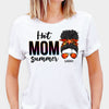 Hot Mom Summer Custom Messy Bun, Personalized Summer T-Shirt, Tank Top