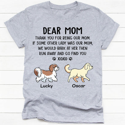Thank You For Being Our Dad, Personalized Shirt, Custom Gift For Dog Lovers