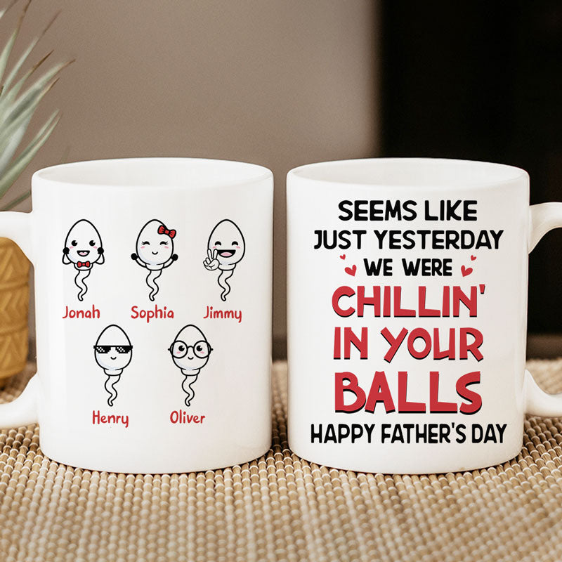 Glad You Didn't Make Mom Swallow Us, Personalized Accent Mug, Father's -  PersonalFury