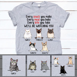 Every Snack You Make, Custom Shirt, Personalized Gifts for Cat Lovers