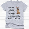 Dog Dad I Love Treats I Love Walkies, Personalized Father's Day Shirt, Custom Gifts For Dog Dad