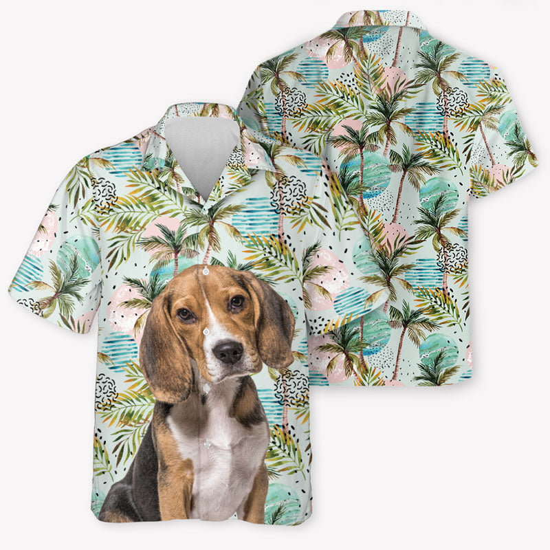 Tropical Background, Personalized Hawaiian Shirt, Funny Custom Gifts, Custom Photo