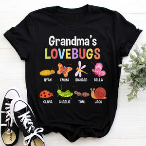 Personalized Love Bugs, Dark Color Custom T Shirt, Personalized Family Gift