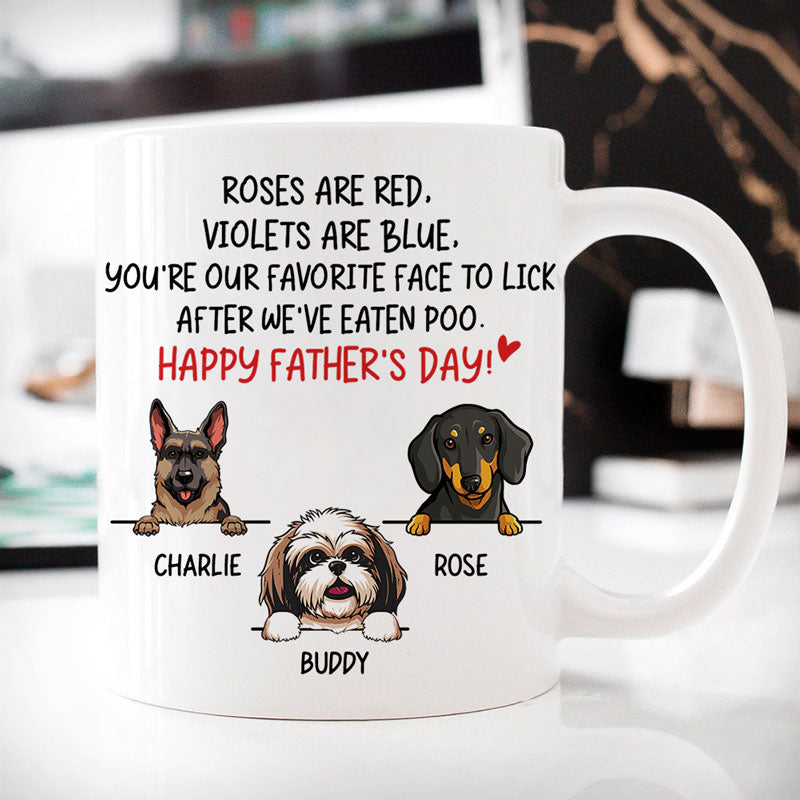 Discover Roses Are Red, Custom Coffee Mug, Funny Personalized Mug, Custom Gift for Dog Lovers