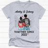 Together Since Queen King Couple, Personalized Unisex Shirt, Anniversary Gifts For Couple