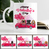 Happy Valentine's Day Version 1, Personalized Mug, Custom Gifts for Dog Lovers